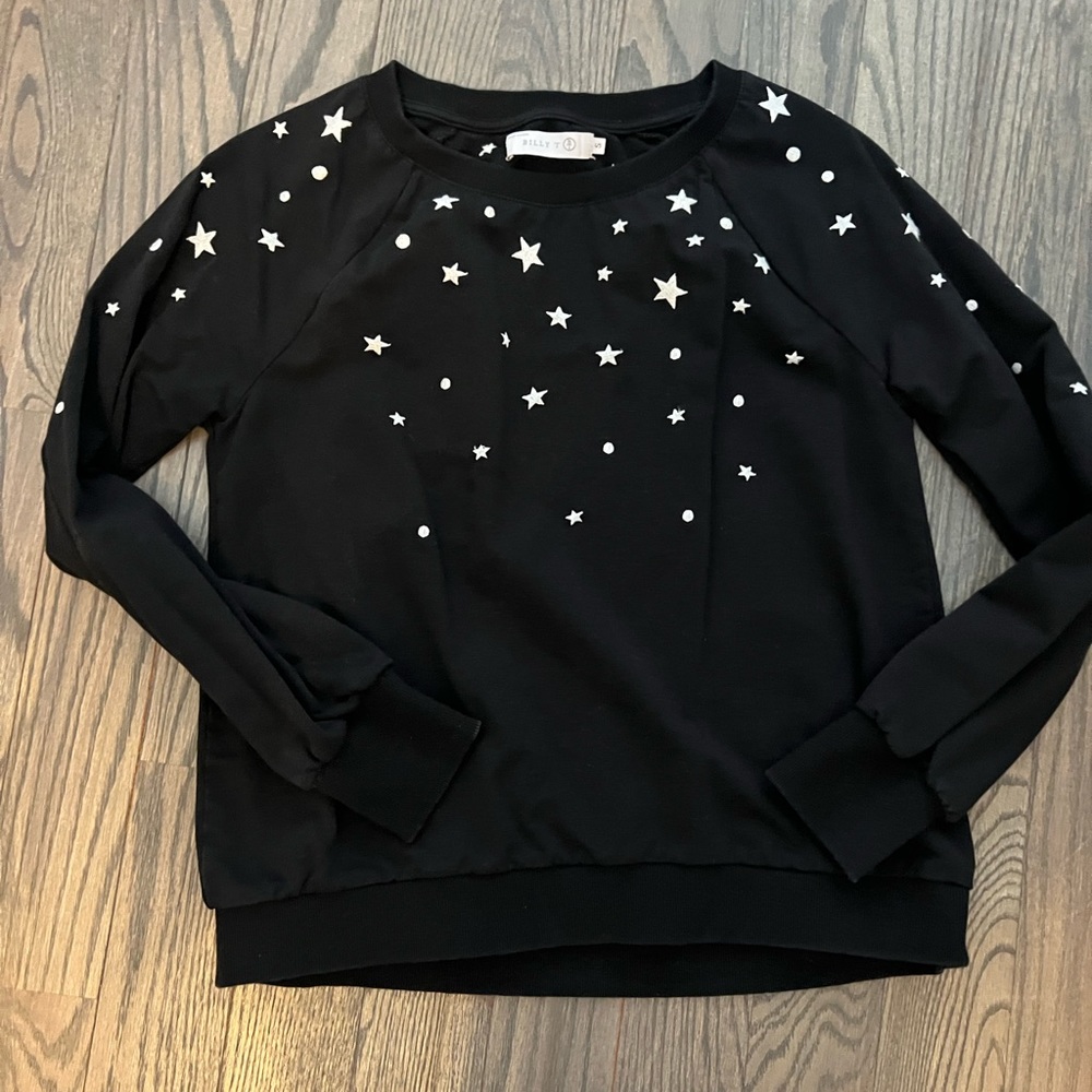 Billy T sweat shirt with embroidery- size small